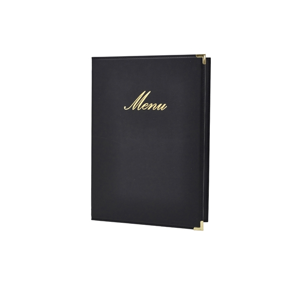 GENWARE | CLASSIC A4 MENU HOLDER BLACK 4 PAGES | MC-CRA4-BL