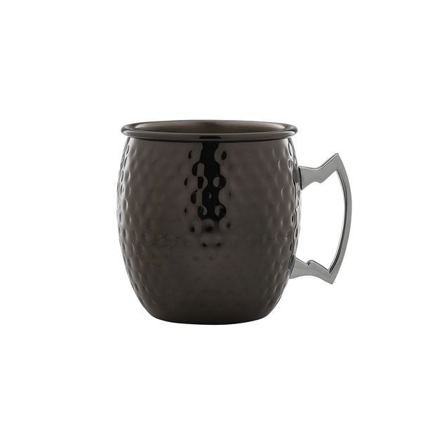 GENWARE | BARREL GUN METAL MUG 55CL HAMMERED | BGM550