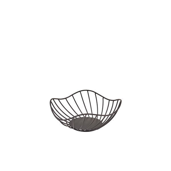 GENWARE | LOTUS LEAF BLACK WIRE BASKET 20 X 8CM | WBSL208BK