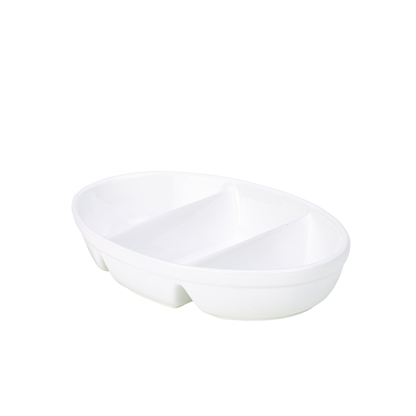 GENWARE | 3 DIVIDED VEGETABLE DISH 28CM/ 11 X 4 | 3DV2-W