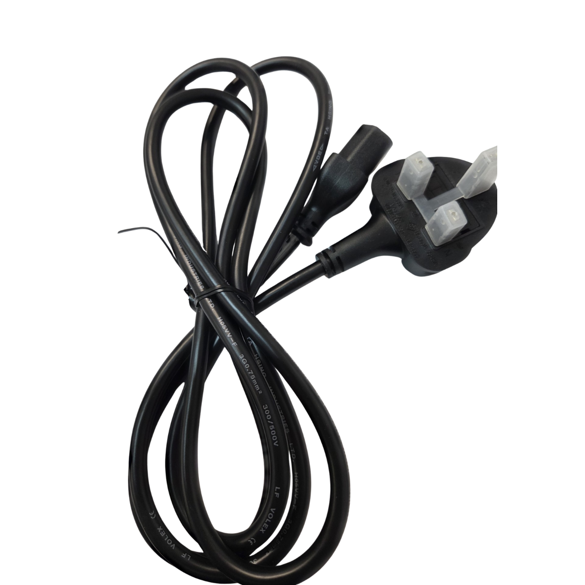 NUMATIC | BLACK MAINS CABLE 1800.0M75.3 C.W / UK PLUG & VNBC13S FITTING | 912365 | 1006502