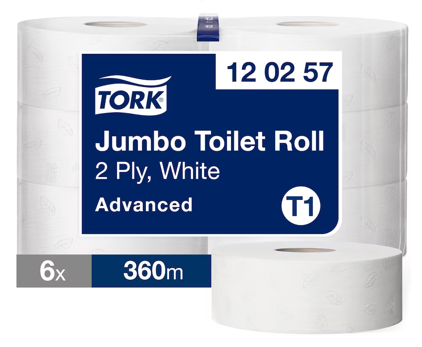 TORK | 120257  T1 ADVANCED JUMBO T/ROLLS 6 X 360 MTR | 120257