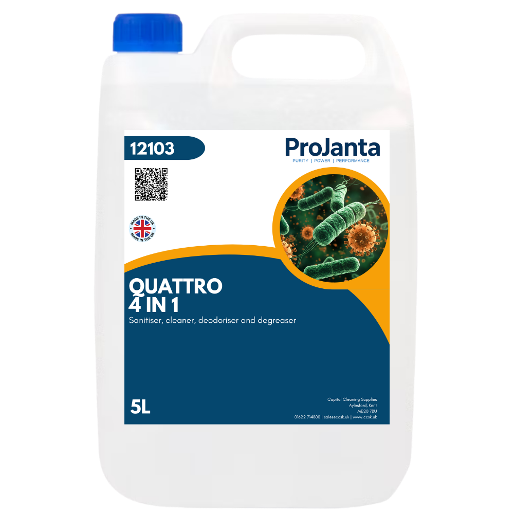 PROJANTA | QUATTRO 4 IN 1 SANITISER CLEANER & DEODORISER X 5 LTR