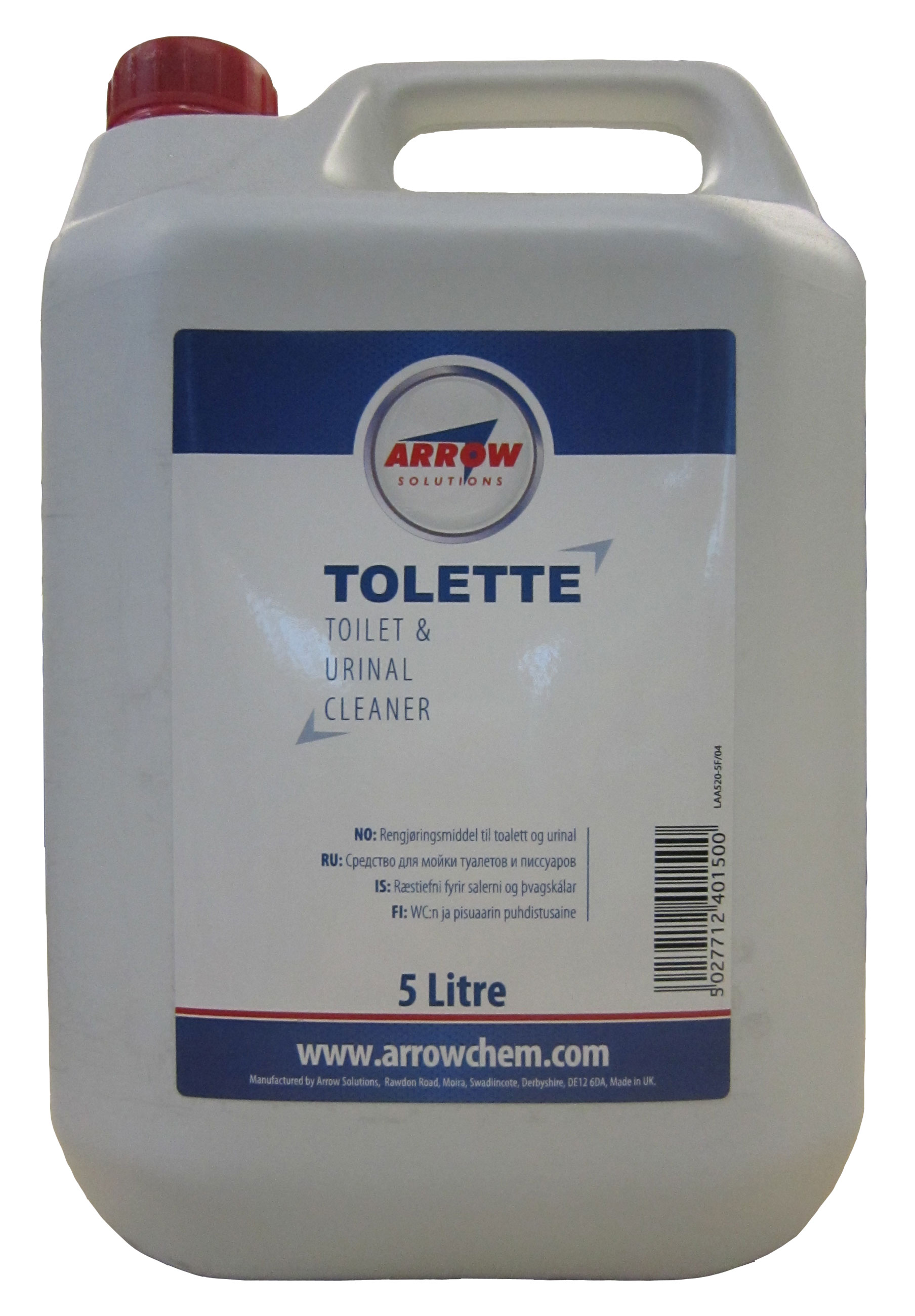 ARROW | TOLETTE CONCENTRATED WASHROOM CLEANER X 5LTR | C5205XXAM