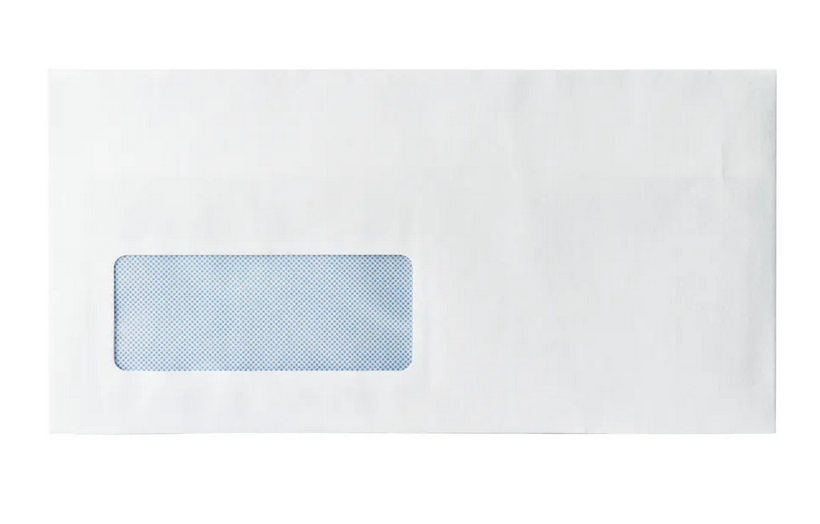 ENVELOPE WHITE 80 GSM DL WINDOWED X 1000 | WX3455