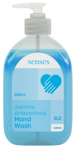CLEENOL | SENSES JASMINE ANTIBACTERIAL HAND WASH 6 X 500ML | 77019