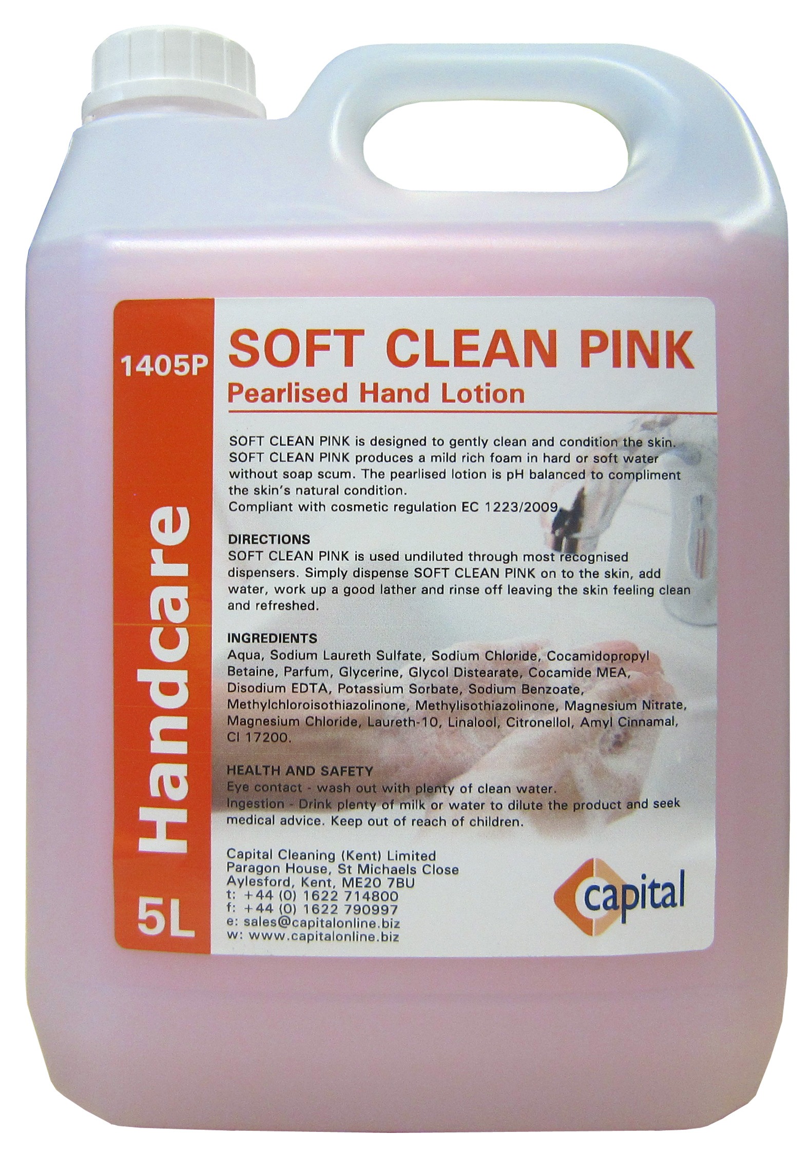 CAPITAL | SOFT CLEAN PINK HAND SOAP X 5 LTR