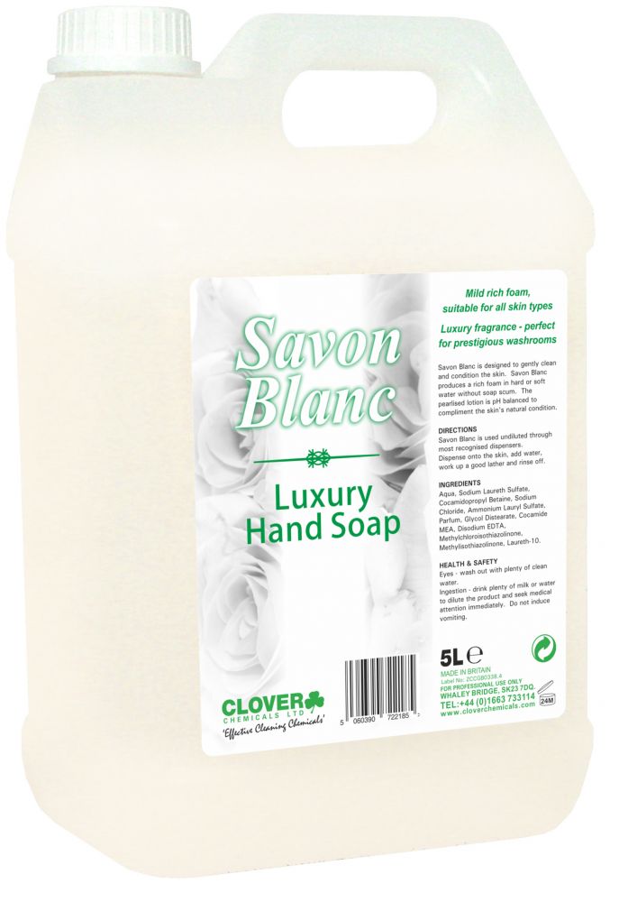 CLOVER (CHRISTEYNS) | 446 SAVON BLANC SOAP X 5 LTR | 446