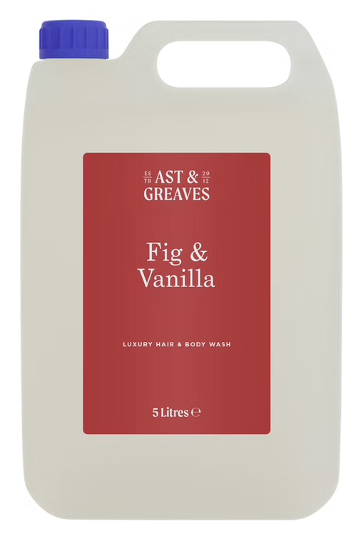 CLEENOL | AST & GREAVES FIG & VANILLA LUXURY HAIR & BODY WASH X 5 LTR | AG-FAV