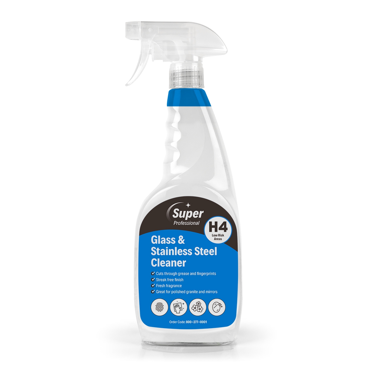 MIRIUS | SUPER GLASS AND STAINLESS STEEL CLEANER 750 X ML | 277-0001