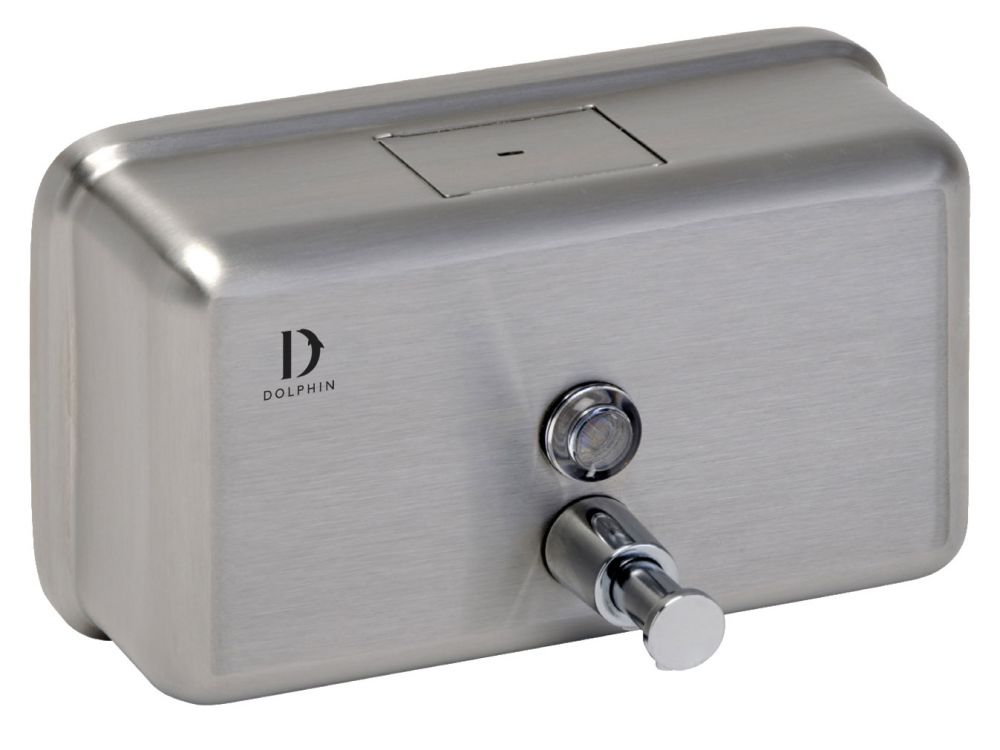 DOLPHIN SOLUTIONS |  STAINLESS STEEL HORIZONTAL SOAP DISPENSER | BC913