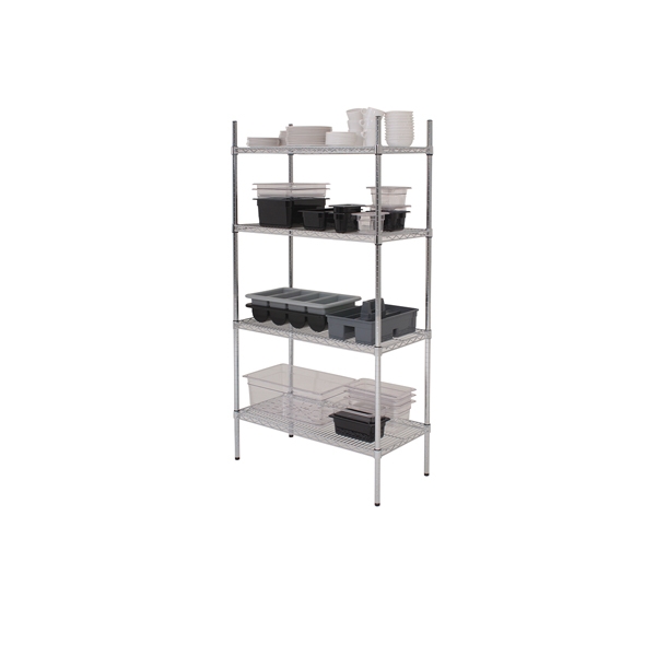GENWARE | 4 TIER WIRE RACKING 91 X 45 X 183CM | 222-1000