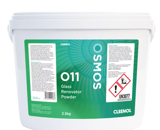 CLEENOL | OSMOS GLASS RENOVATOR POWDER 2.5KG | OSM-GRP-2.5