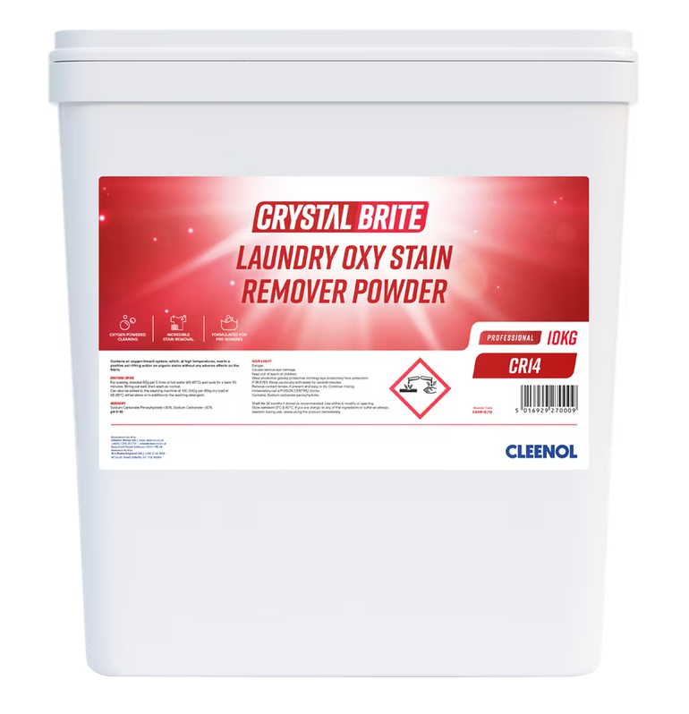 CLEENOL | CRYSTALBRITE LAUNDRY OXYCLEEN STAIN REMOVER X 10KG | 020810