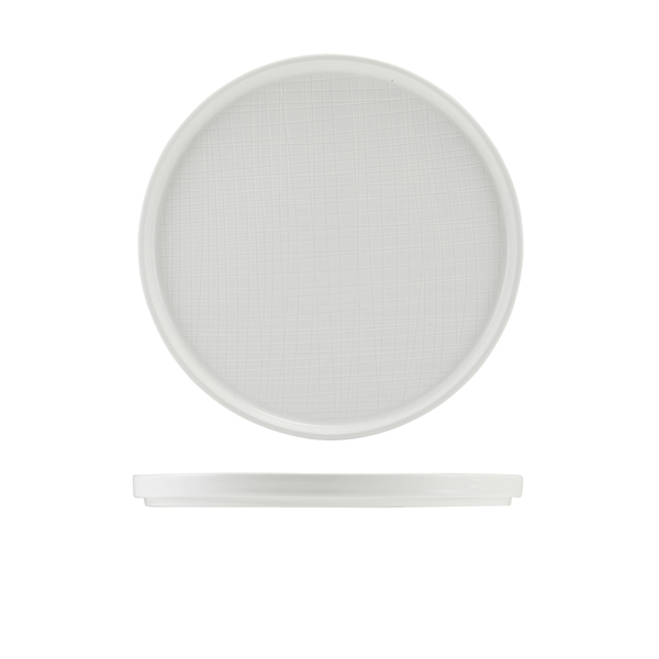 GENWARE | INCISE PORCELAIN LAVARA PRESENTATION PLATE 25CM X 6 | LP-ILV25