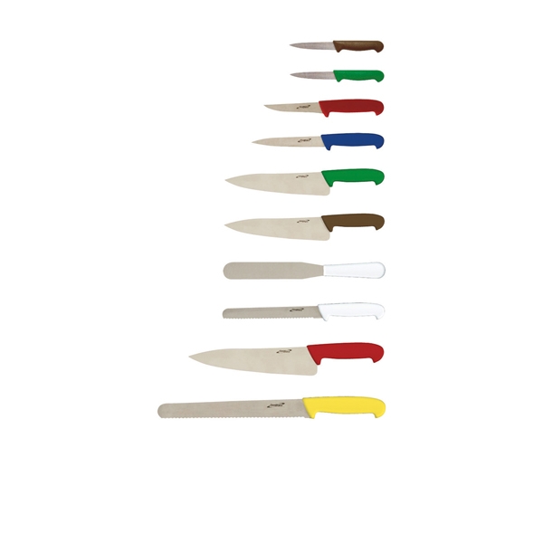 GENWARE | 10 PIECE COLOUR CODED KNIFE SET + KNIFE CASE X 1 | KCASECOL10