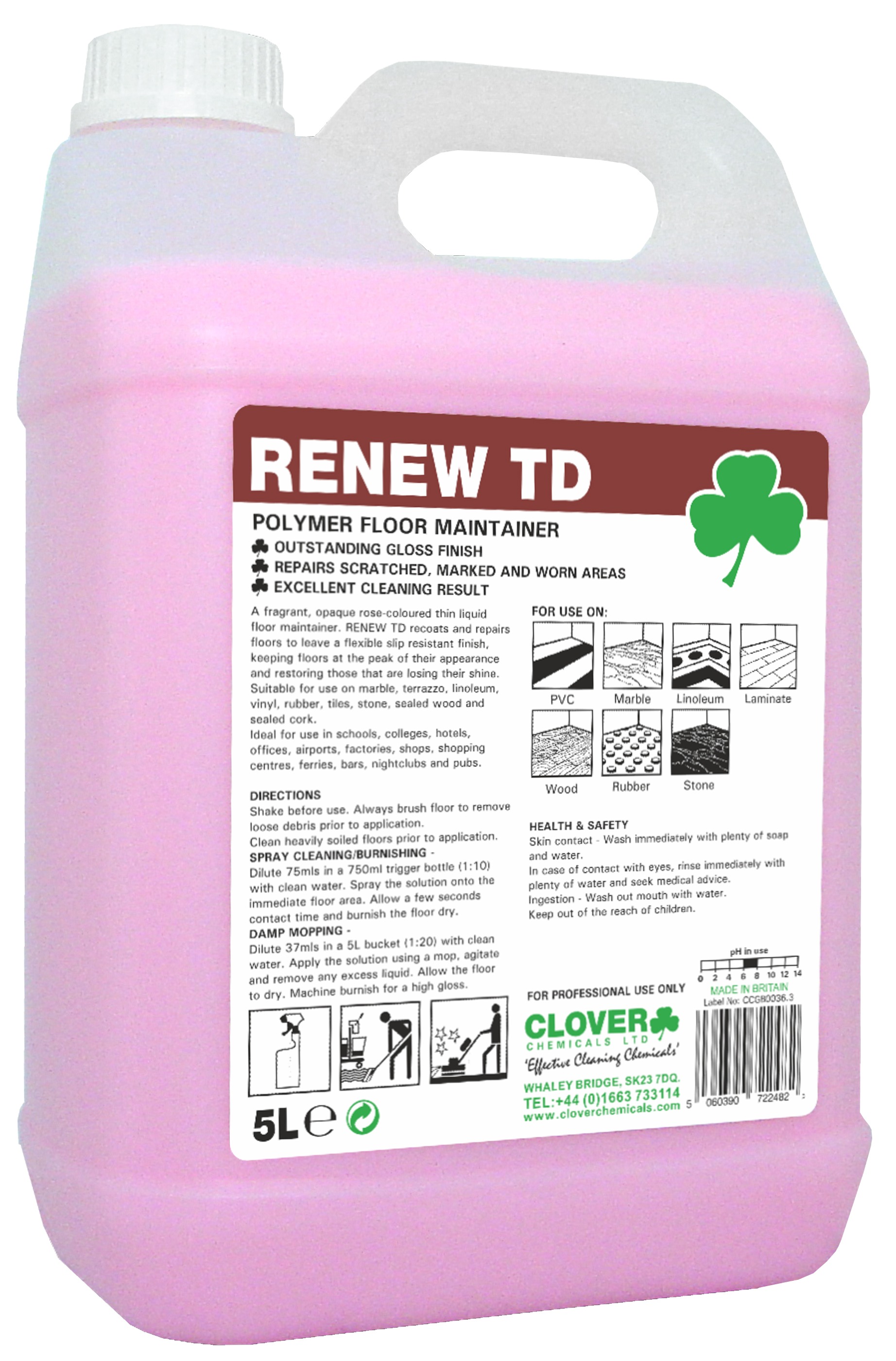 CLOVER (CHRISTEYNS) | 8545/12 RENEW T.D. X 5 LTR | 8545/12