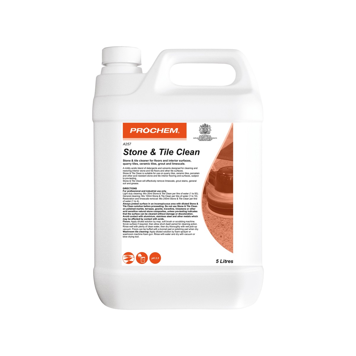 PROCHEM | STONE AND TILE CLEAN X 5 LTR | A257-05 | 250504