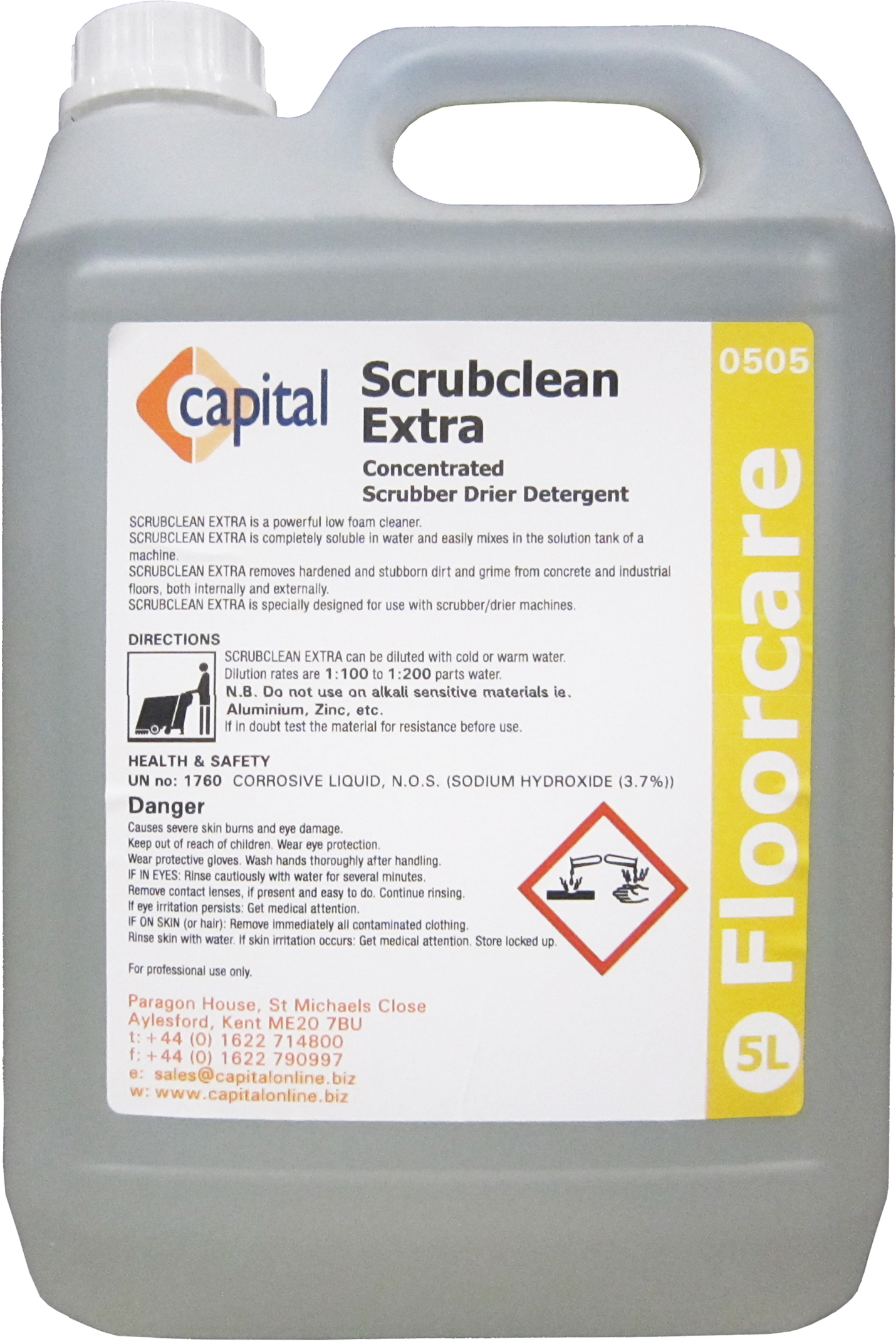 CAPITAL | SCRUB CLEAN EXTRA  X 5 LTR