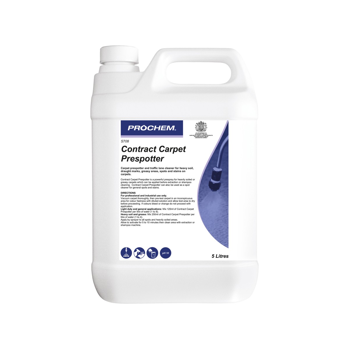 PROCHEM | CONTRACT CARPET PRESPOTTER X 5 LTR | S708-05 | 2592