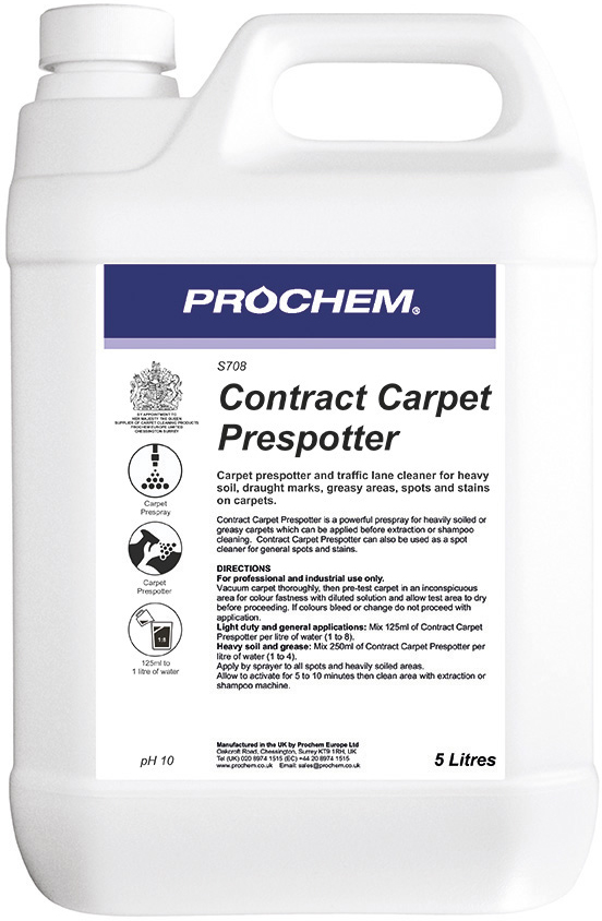 PROCHEM | CONTRACT CARPET PRESPOTTER X 5 LTR | S708-05