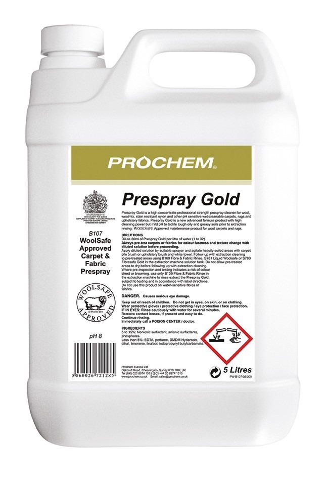 PROCHEM | PRE SPRAY GOLD X 5 LTR | B107-05