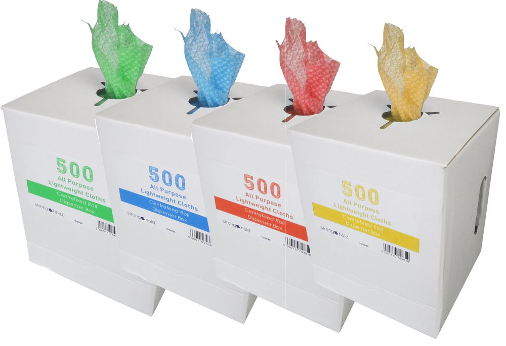 HARRISON WIPES | ALL PURPOSE LIGHTWEIGHT CLOTHS ON A ROLL X 500 | APW81