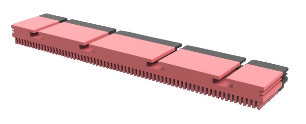 ESCATEQ | TREAD TEQ V PATTERN ESCALATOR CLEANING PAD 60CM | V-0600-24