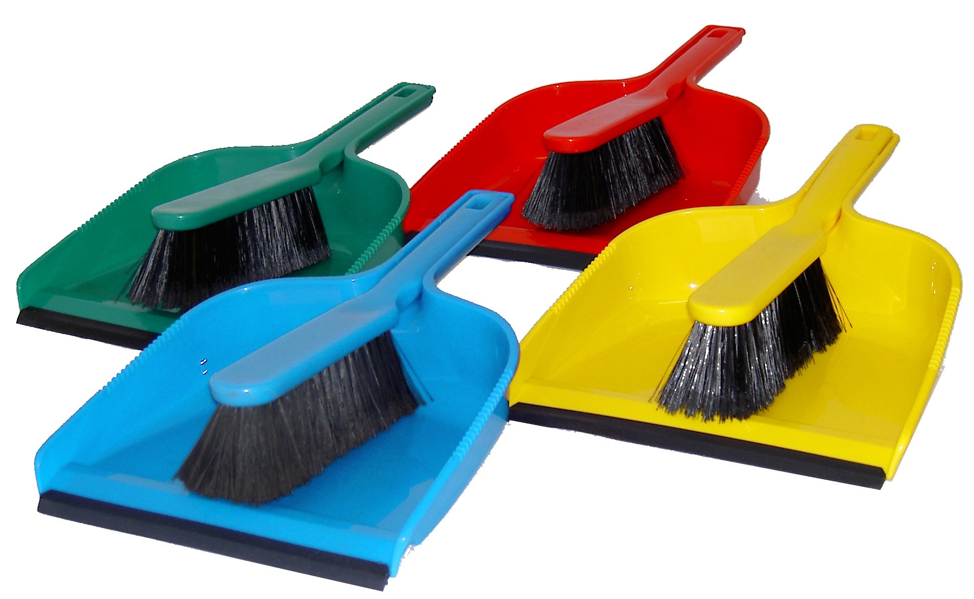 HILL BRUSH | PREMIUM PLASTIC DUSTPAN & SOFT BRUSH | DP4SET