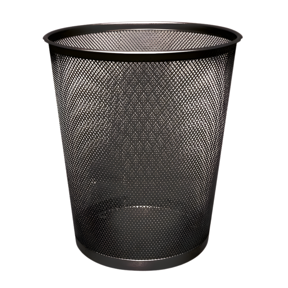 18 LITRE BLACK MESH WASTE BASKET | KF00871