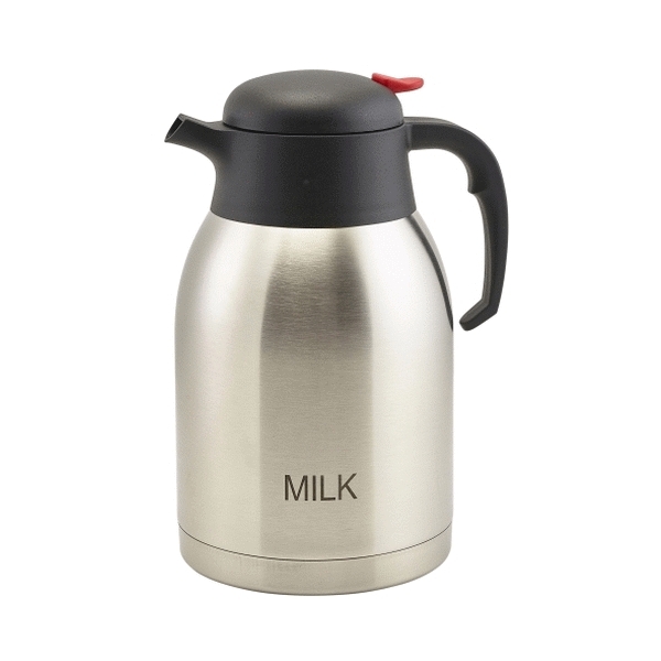 GENWARE | MILK INSCRIBED STAINLESS STEEL JUG 2 LTR | V2099MILK