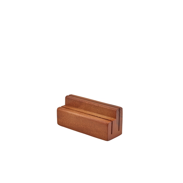 GENWARE | ACACIA WOOD MENU STAND 2 SLOT | WMS2S