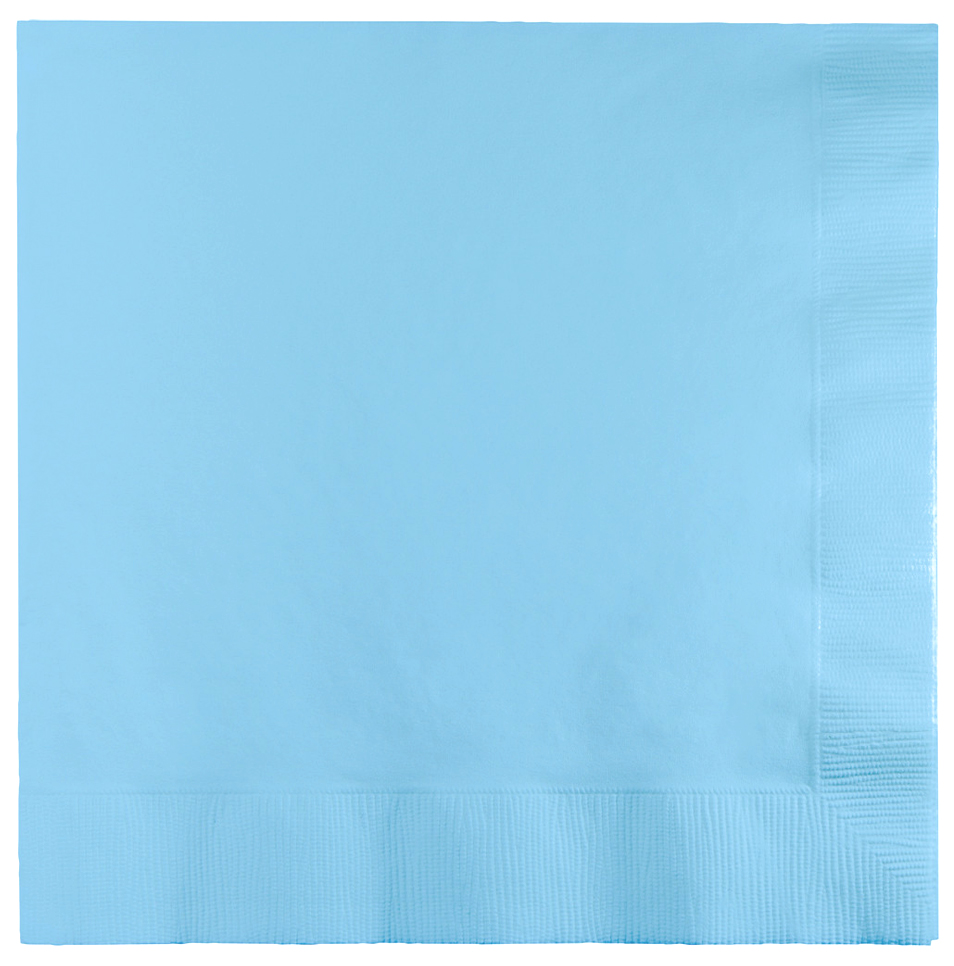 POPPIES EUROPE | 4 FOLD BABY BLUE DINNER NAPKIN 3 PLY 40CM X 1000