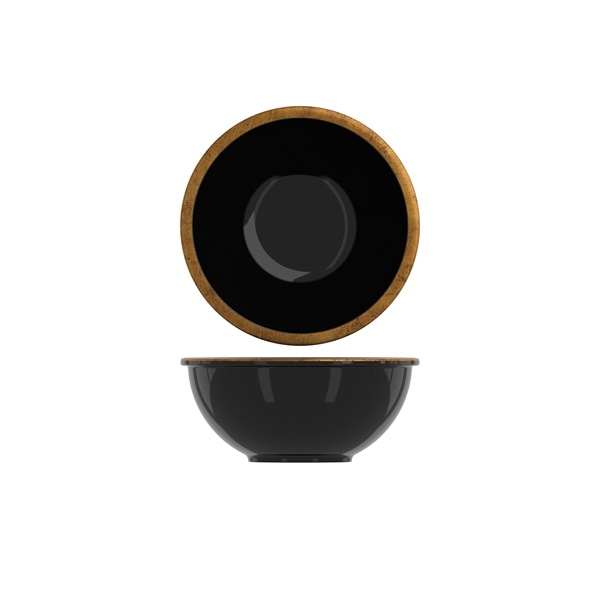 GENWARE | COPPER/ BLACK UTAH MELAMINE BOWL 20 X 8.5CM X 6 | UH200917
