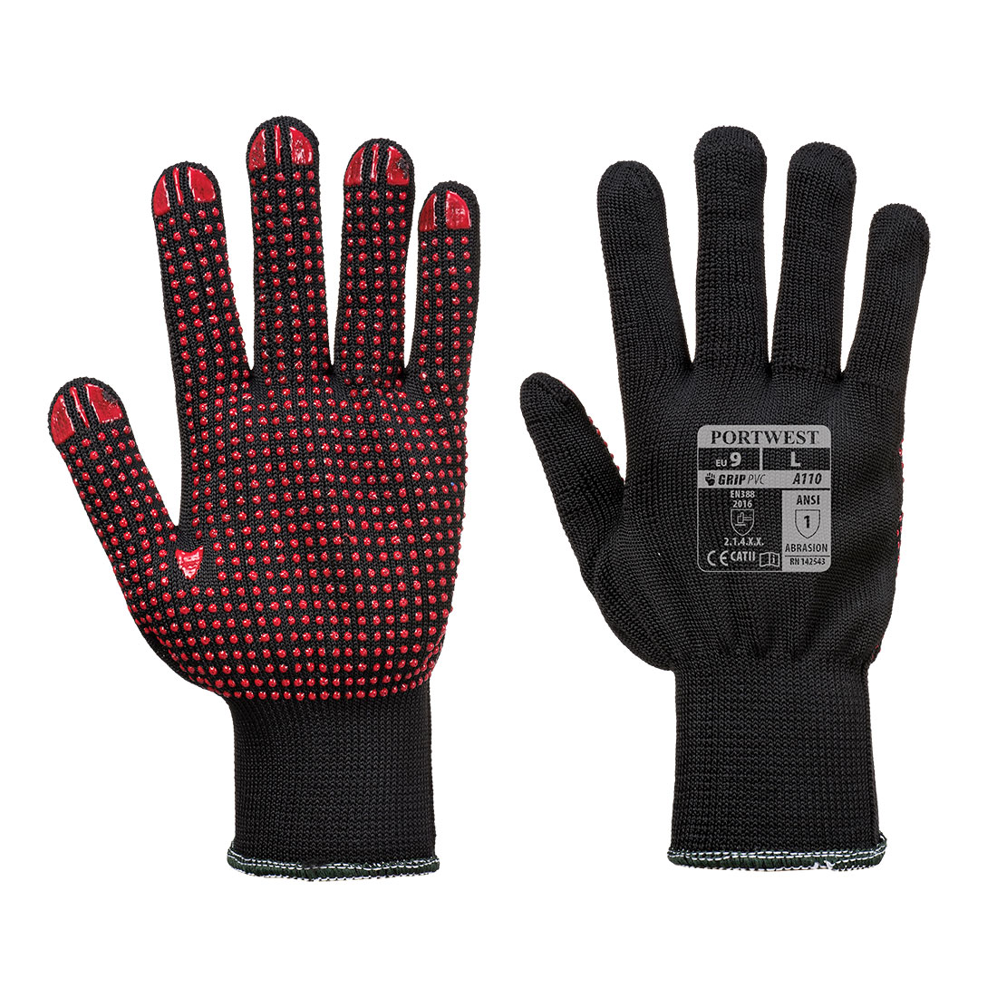 PORTWEST | BLACK POLKA DOT GLOVE | A110BKR