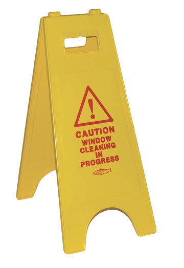 HILL BRUSH | WINDOW CLEANERS CAUTION SIGN | 8625GB