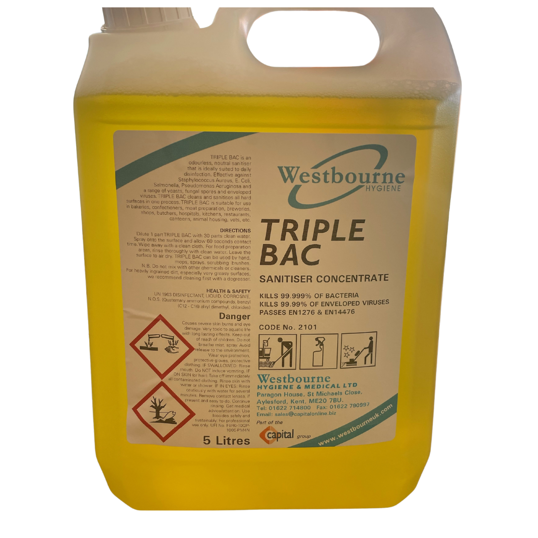 WESTBOURNE | TRIPLE BAC SANITISER X 5LTR | WB