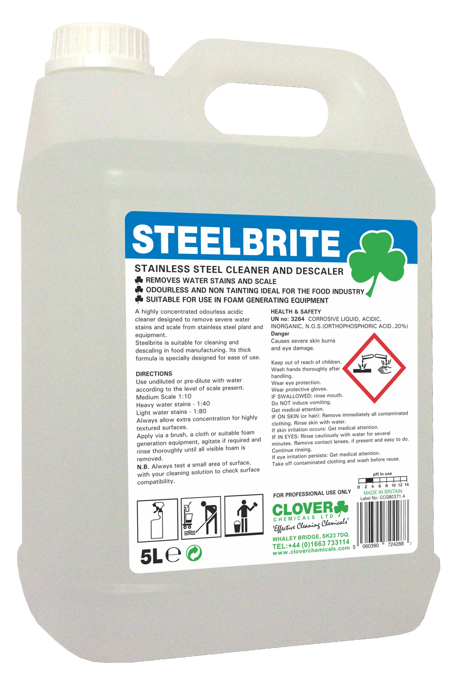 CLOVER (CHRISTEYNS) | STEELBRITE X 5 LTR | 519