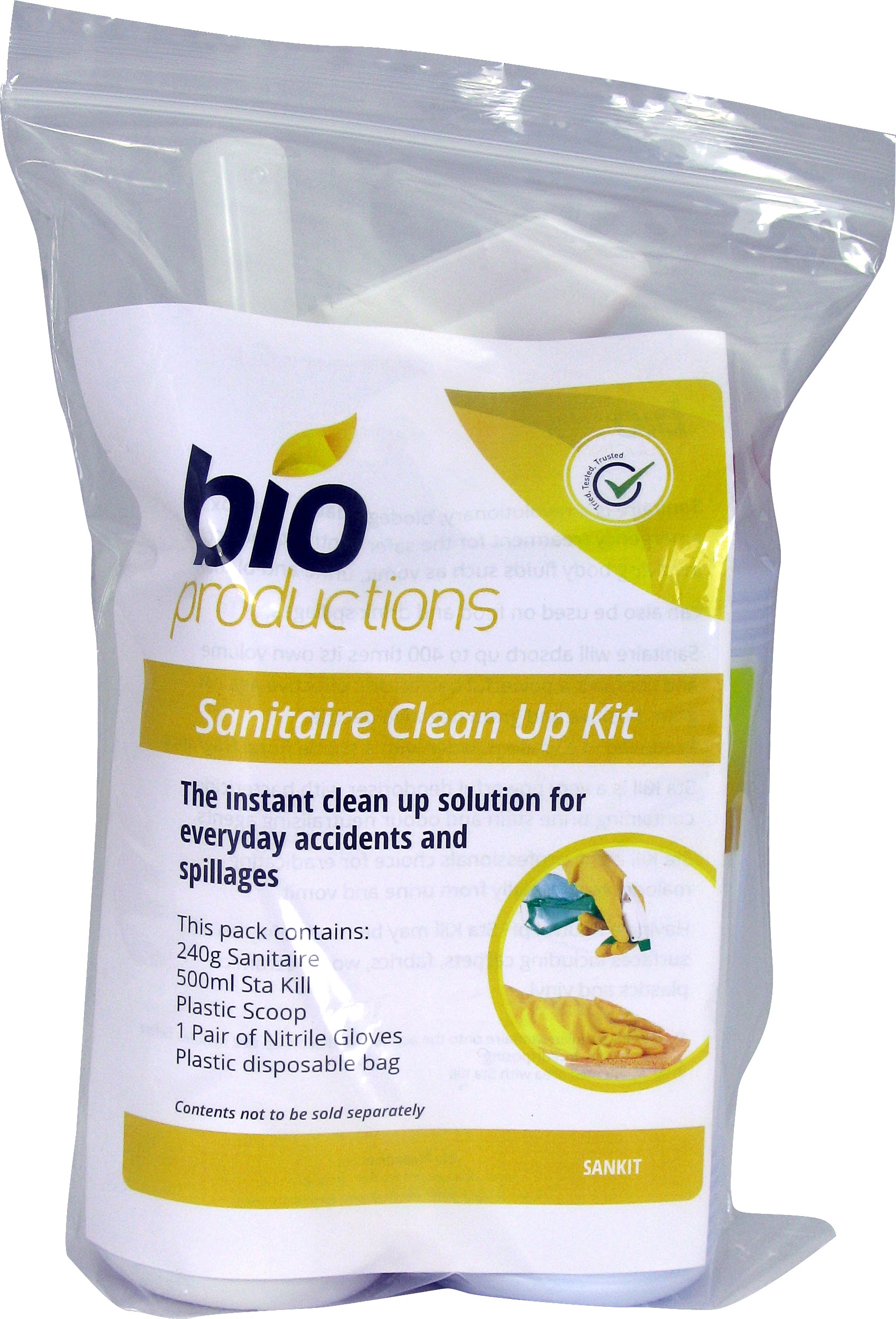 BIO PRODUCTIONS | SANITAIRE BODY SPILL CLEAN UP KIT | SANKIT