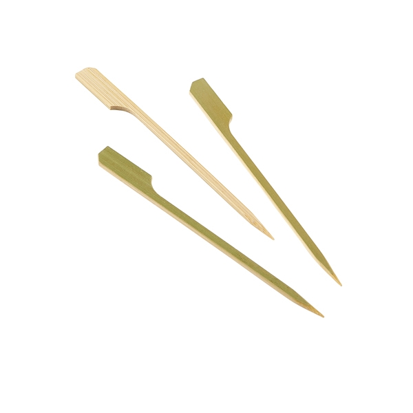 GENWARE | BAMBOO GUN SHAPED PADDLE SKEWERS 12CM X 100 | BMBGS12