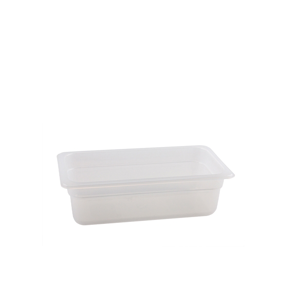 GENWARE | 1/3 -POLYPROPYLENE GN PAN 100MM CLEAR X 6 | PP13-100