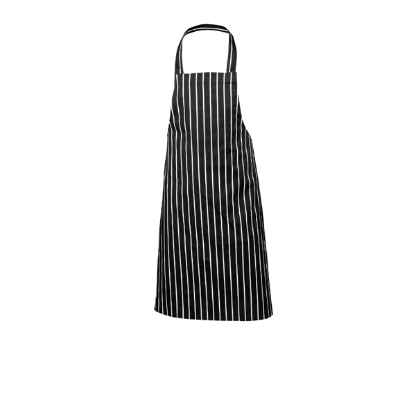 GENWARE | BLACK BUTCHERS STRIPE BIB APRON | NA08BK