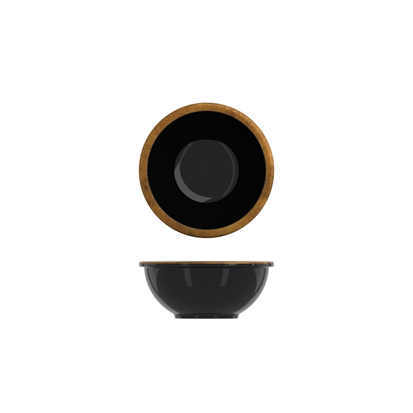 GENWARE | COPPER/ BLACK UTAH MELAMINE BOWL 16 X 7CM X 6 | UH160917