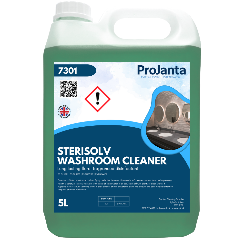 PROJANTA | STERISOLV WASHROOM CLEANER & SANITISER X 5 LTR | 7301