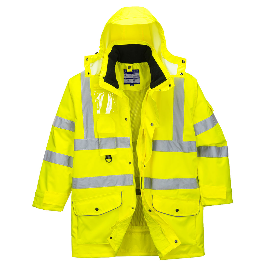PORTWEST |  7 IN 1 HI VIZ JACKET | S427