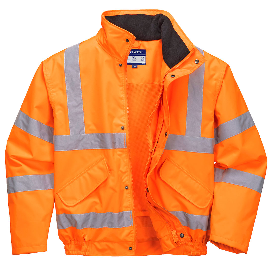 PORTWEST | HI VIS BREATHABLE RAIL BOMBER JACKET | RT62