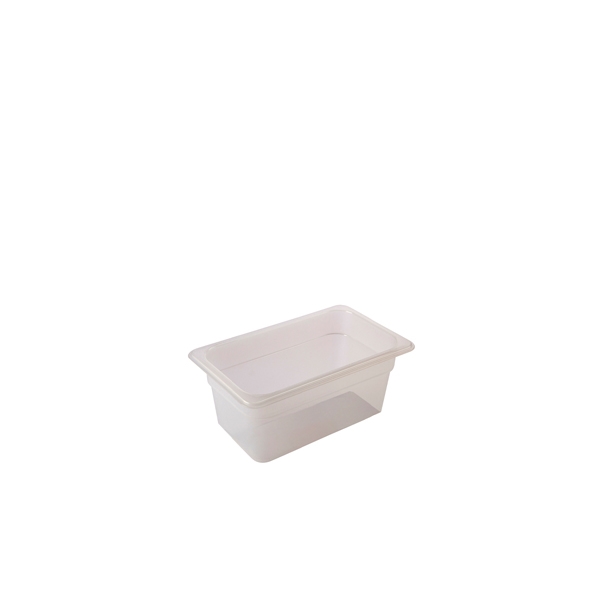GENWARE | 1/6 -POLYPROPYLENE GN PAN 100MM CLEAR X 6 | PP16-100