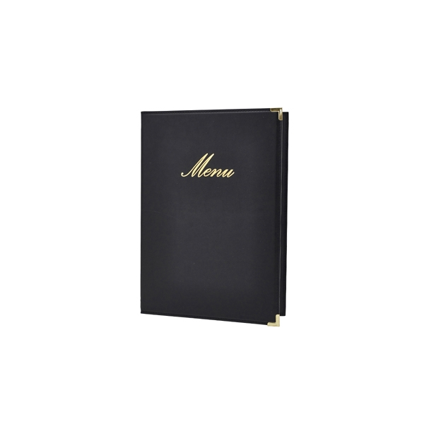 GENWARE | CLASSIC A5 MENU HOLDER BLACK 4 PAGES | MC-CRA5-BL
