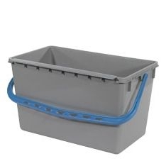 NUMATIC | 22 LITRE WIDE BUCKET (GREY) AND BLUE HANDLE | 628490