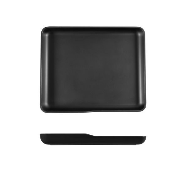 GENWARE | BLACK CPH M/MINE GN 1/2 PLATTER 32.5 X 26.5 X 3.5CM | CP120302
